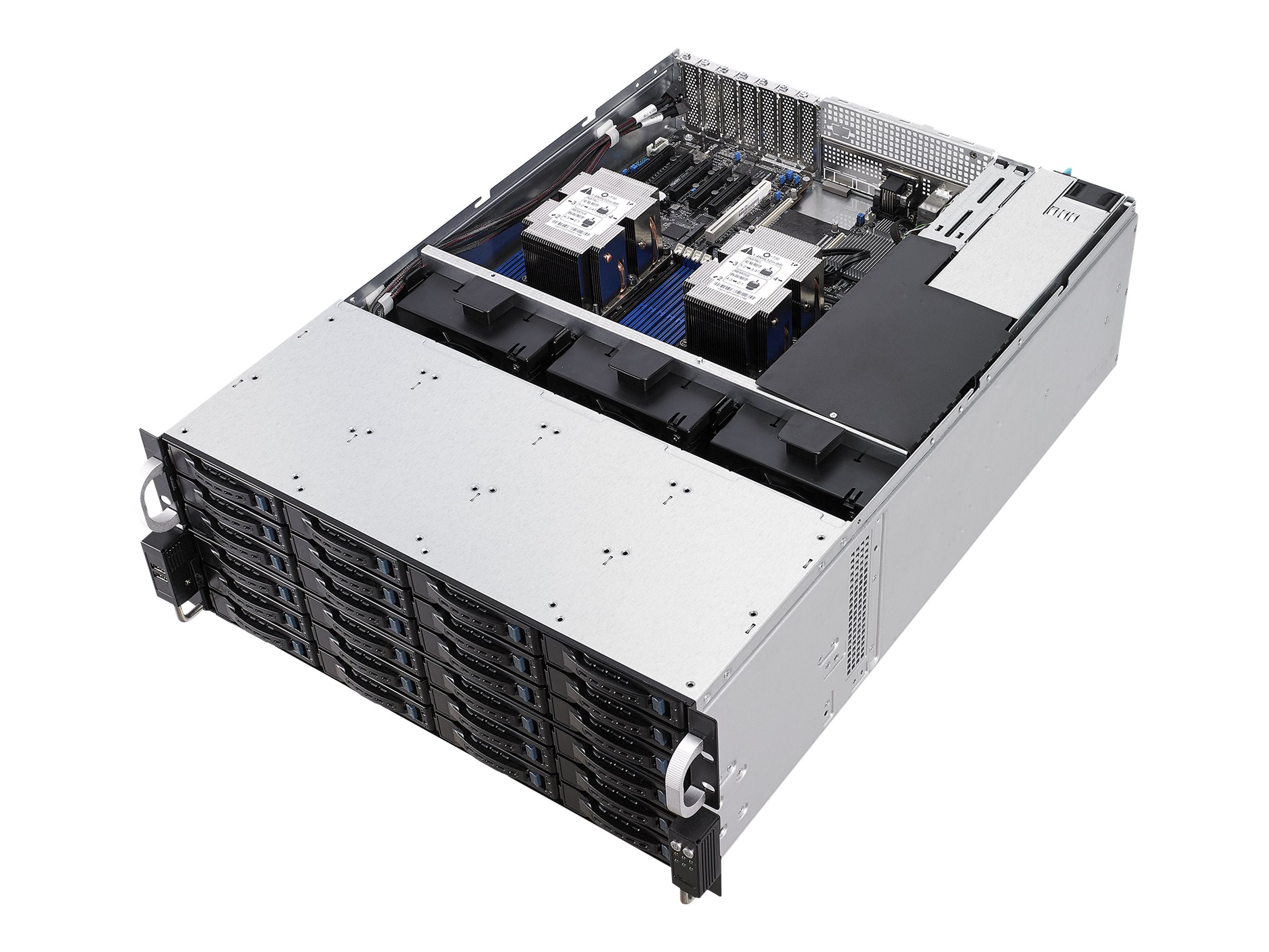 Vorschau: ASUS RS540-E9-RS36-E - Server - Rack-Montage - 4U - zweiweg - keine CPU - RAM 0 GB - SAS - Hot-Swap 6.4 cm, 8.9 cm (2.5&quot;, 3.5&quot;)