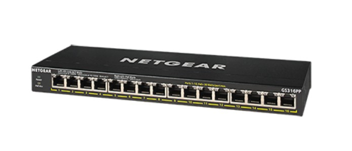 Netgear GS316PP - Switch - unmanaged - 16 x 10/100/1000 (PoE+), Ansicht 2