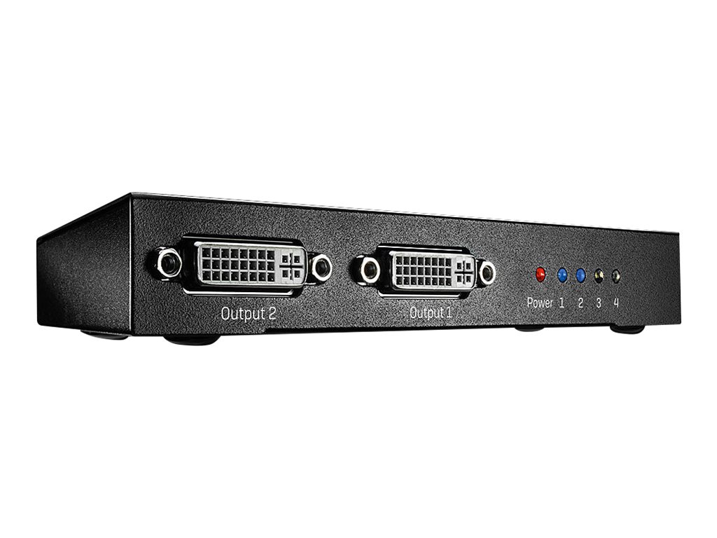 Lindy 4 Port DVI-D Single Link Splitter - Video-Verteiler - 4 x DVI - Desktop