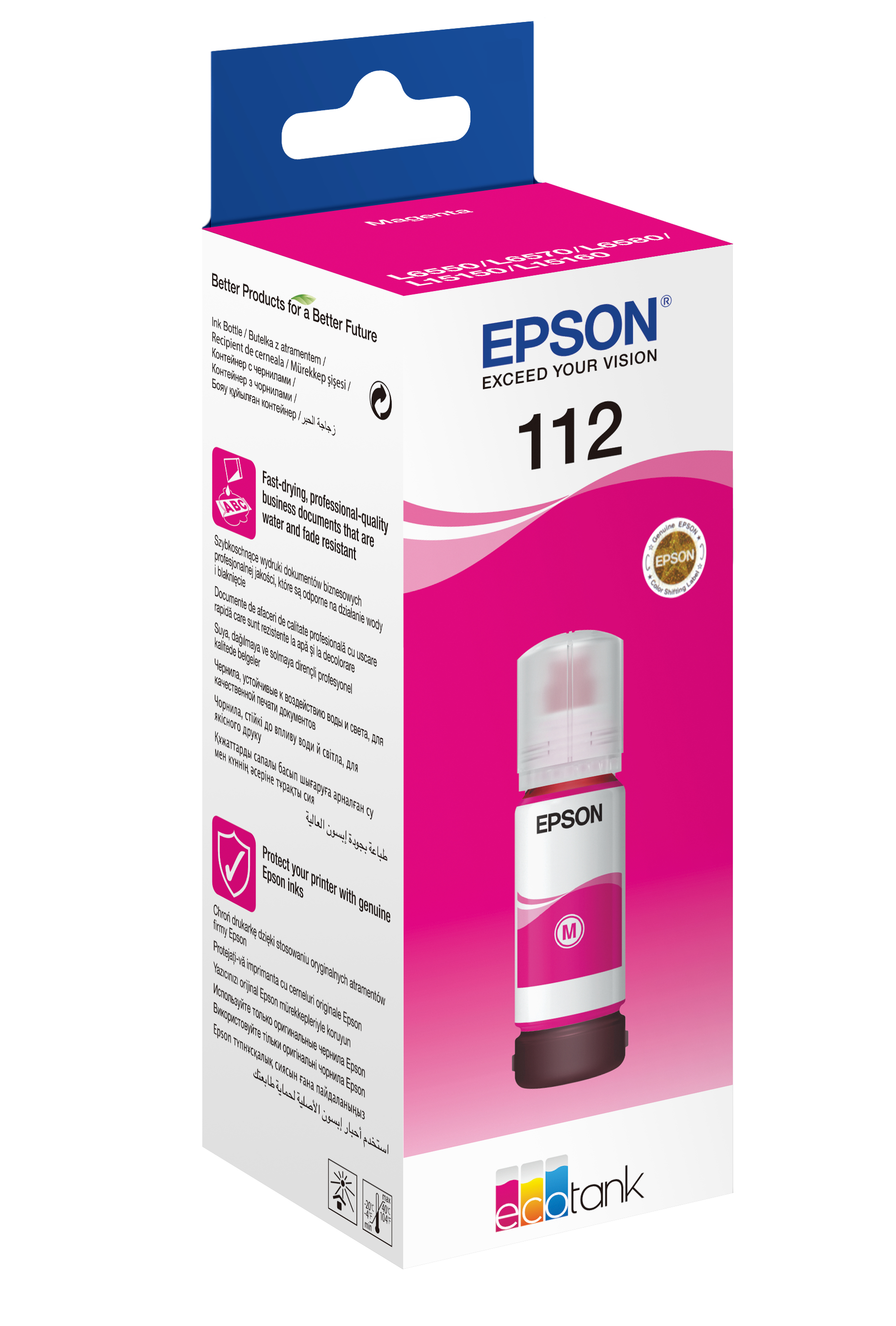 Epson EcoTank 112 - Pigment Magenta - Epson - L5160 - L5150 - 6000 Seiten - 70 ml - 1 Stück(e)