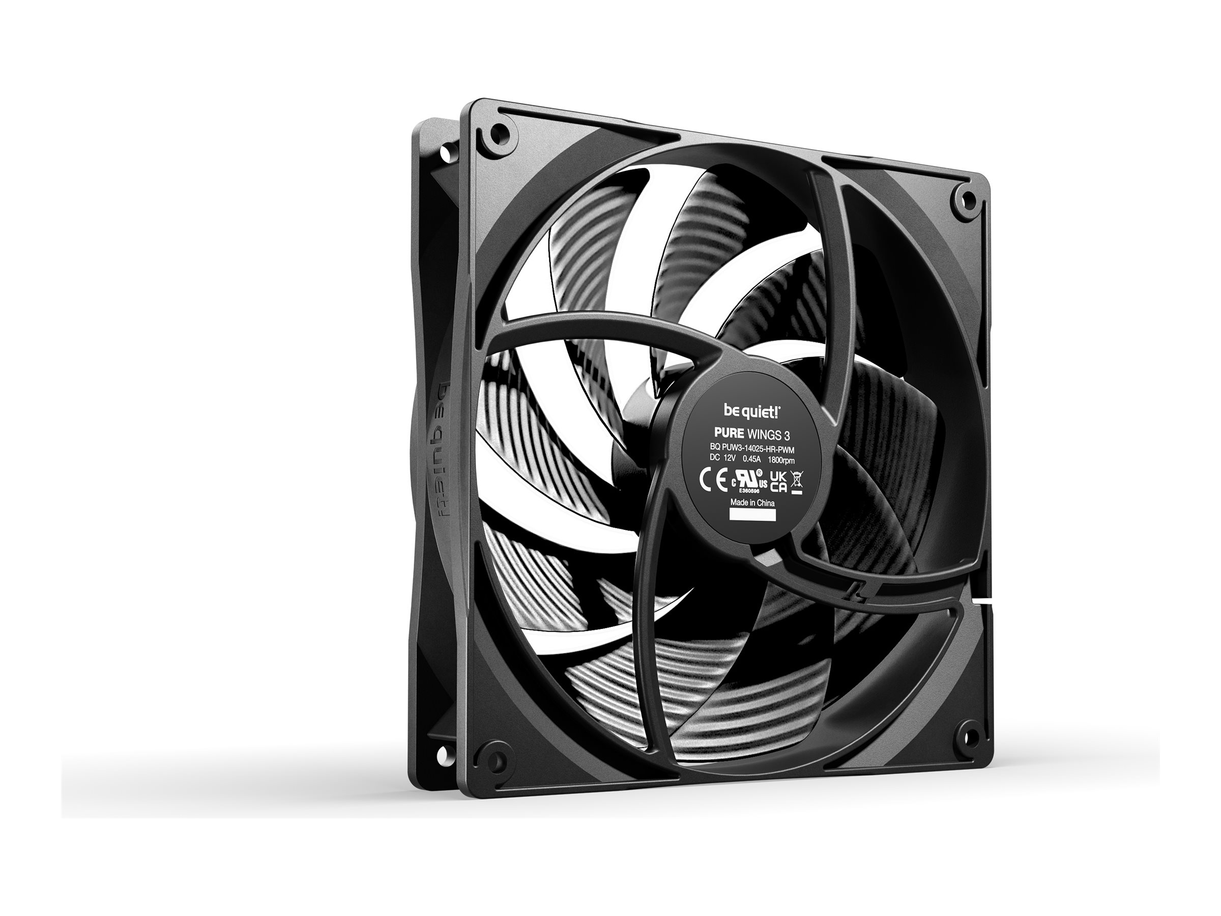 Be Quiet! Lüfter 140*140*25 Pure Wings 3 PWM high-speed, Ansicht 2