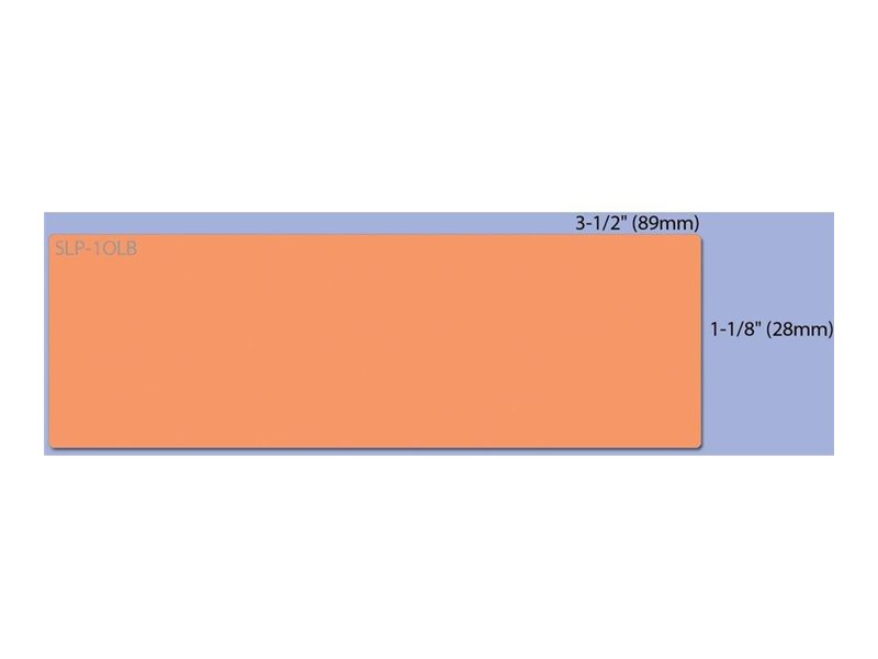 Seiko Instruments Orange - 28 x 89 mm 130 Etikett(en) Adressetiketten, Ansicht 4