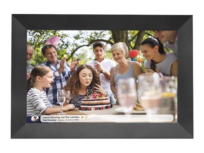 Inter Sales DENVER FRAMEO PFF-1024BLACK - Digitaler Fotorahmen - 16 GB - 25.7 cm (10.1"), Ansicht 2