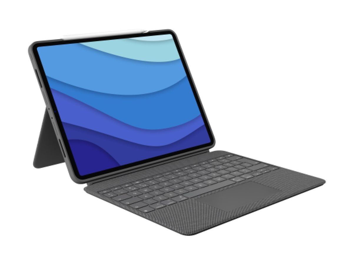 Logitech Combo Touch - Tastatur und Foliohülle - AZERTY - Französisch - Graphite  Apple 11-inch iPad Pro (M4), Ansicht 4