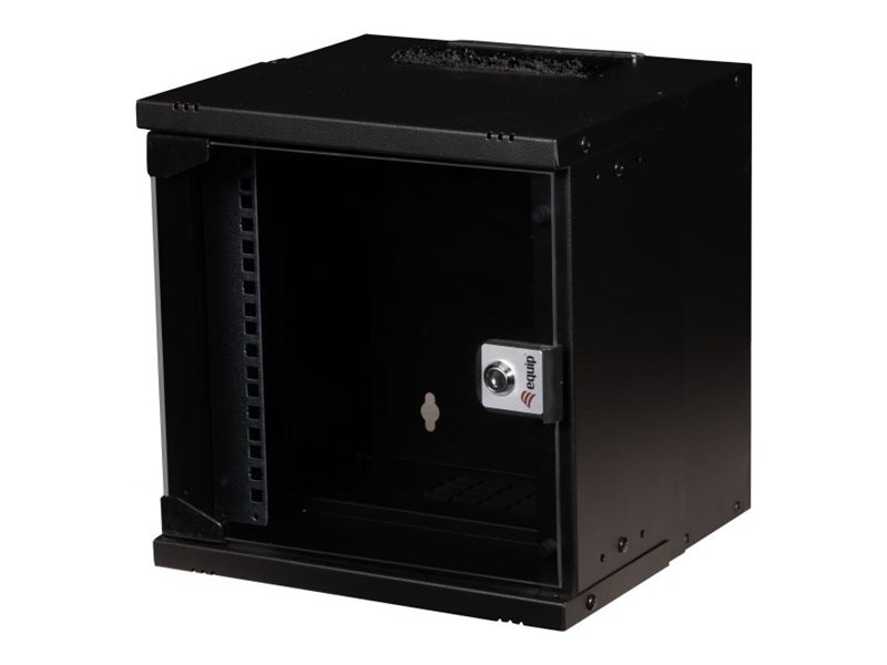 Equip Eco Mount - Gehäuse - 300 x 300 mm - geeignet für Wandmontage - RAL 9005, Schwarz - 6U - 25.4 cm (10")