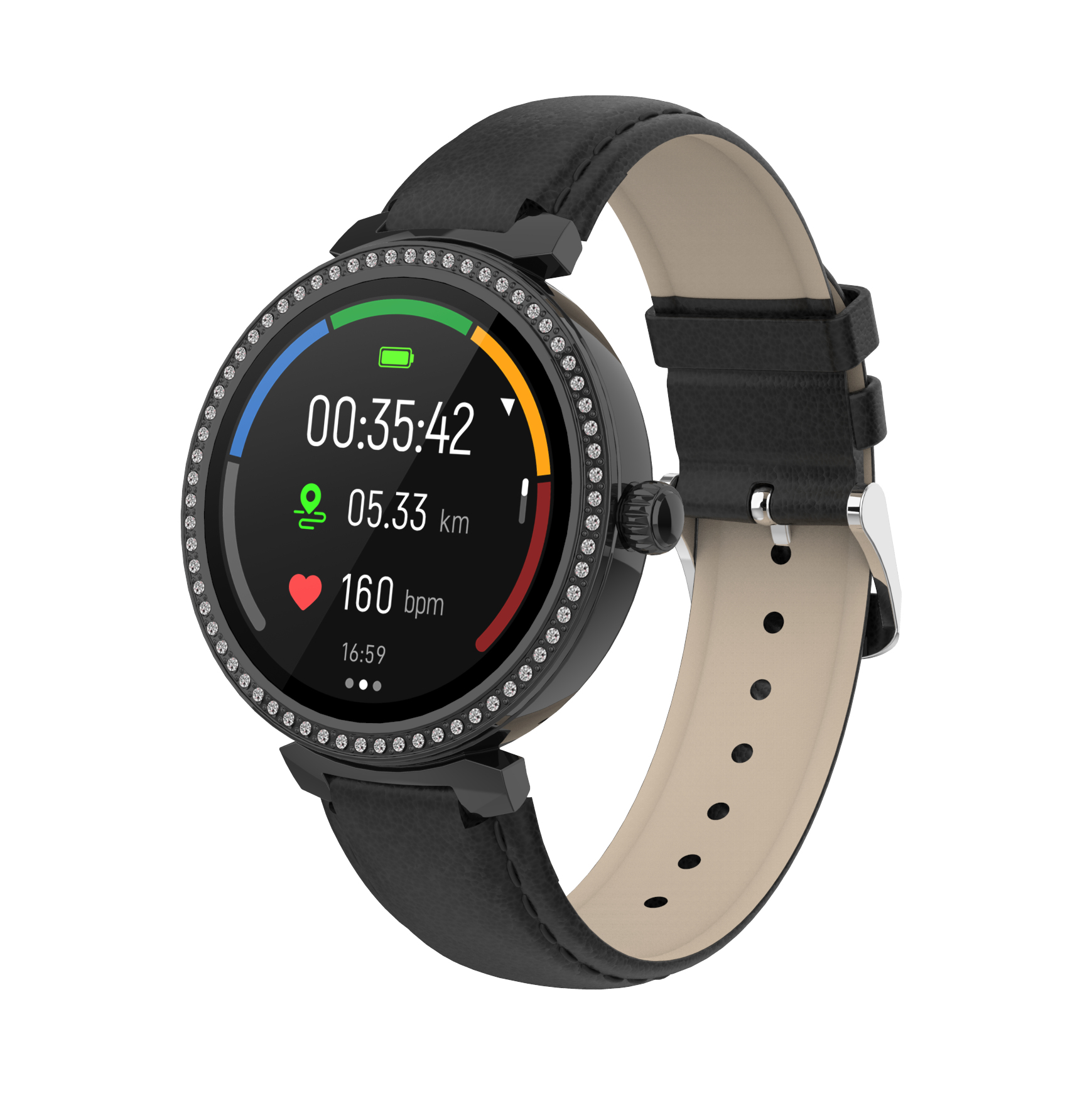 Inter Sales DENVER SWC-342 - Intelligente Uhr mit Riemen - Anzeige 3 cm (1.2), Ansicht 3