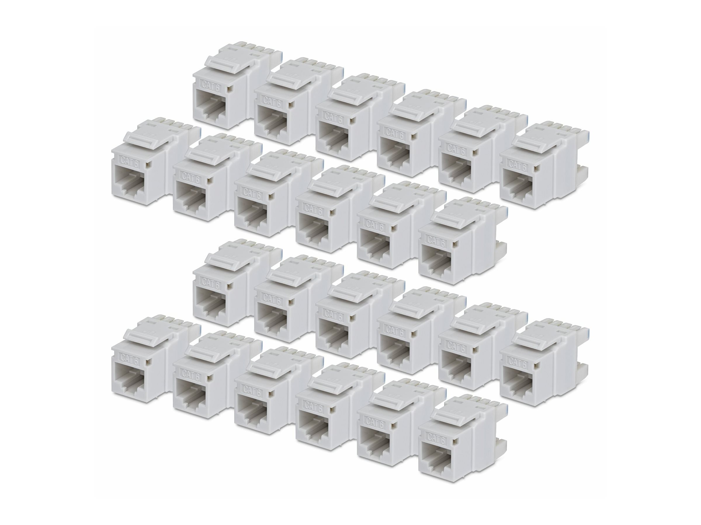 StarTech.com Cat6 Keystone Jack 24-Pack 180-Deg - Netzwerk - CAT 6