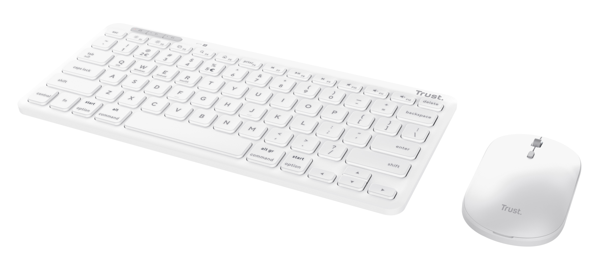 Trust LYRA Keyboard & Mouse white - TL: Deutsch, QWERTZ, Ansicht 4
