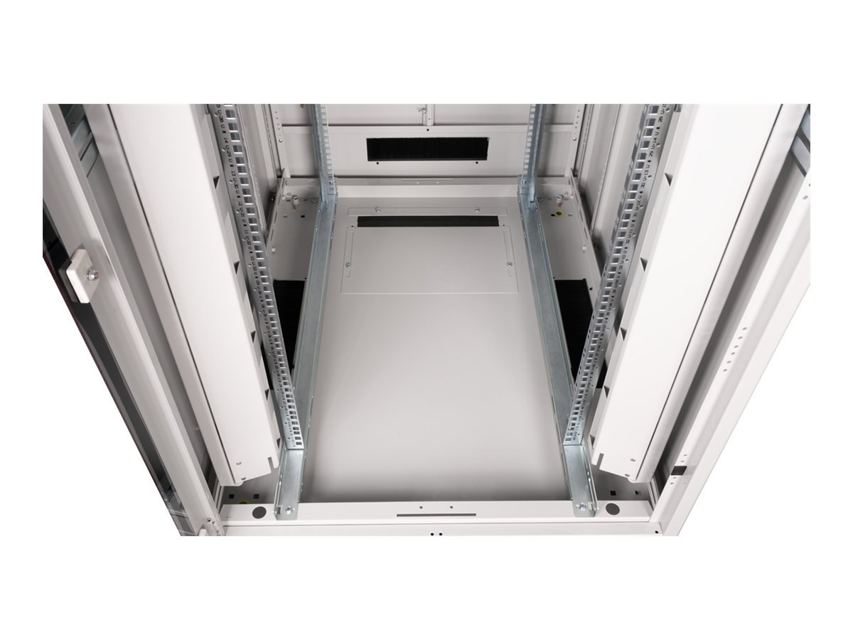 ROLINE 19 Zoll Netzwerkschrank Pro 42 HE 800x1000 BxT Glastür grau, Ansicht 3