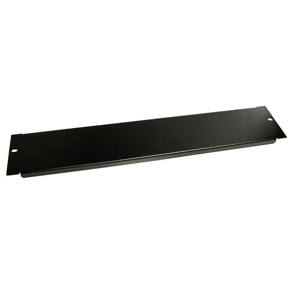 StarTech.com 2 HE Rack Blindblende für 19 Serverschränke und Racks - Blindabdeckung - Schwarz - 2U - 48.3 cm (19), Ansicht 2