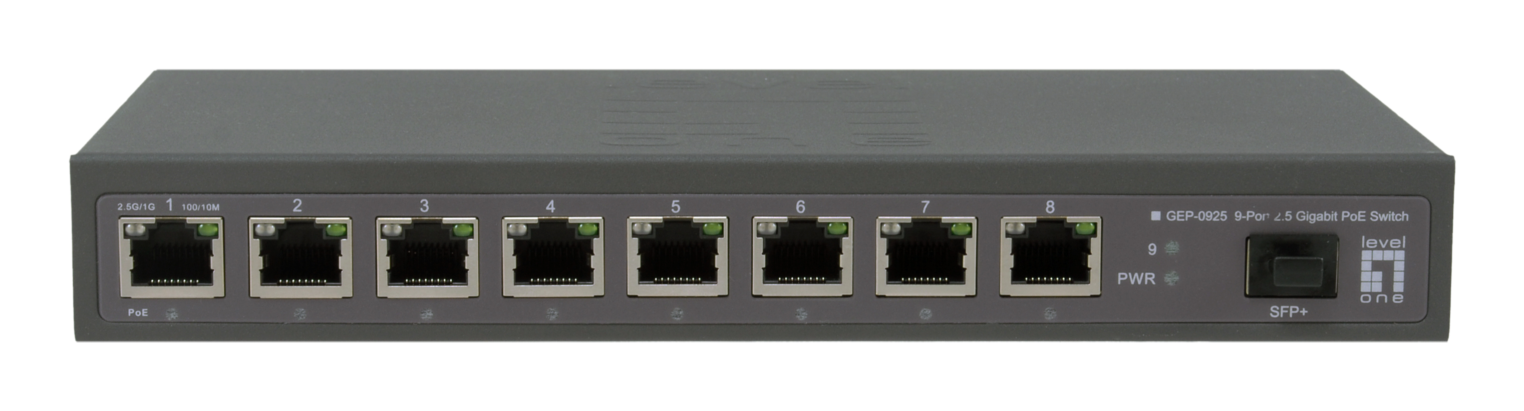 LevelOne Switch 9x GE GEP-0925 2.5GbE 108W 8xPoE+ sw - Switch - 10 Gbps, Ansicht 4