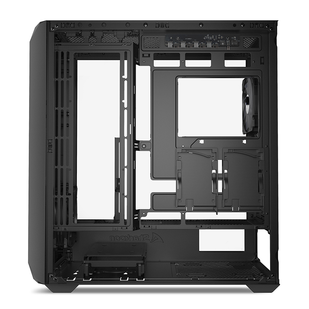 Sharkoon Gehäuse AK3 RGB ATX 1x Glas schwarz - Midi/Minitower - ATX, Ansicht 2