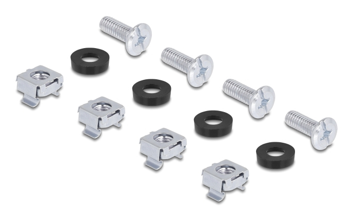 Delock Halterung - Universal - Rack montierbar - Schwarz - 1U (Packung mit 2), Ansicht 3