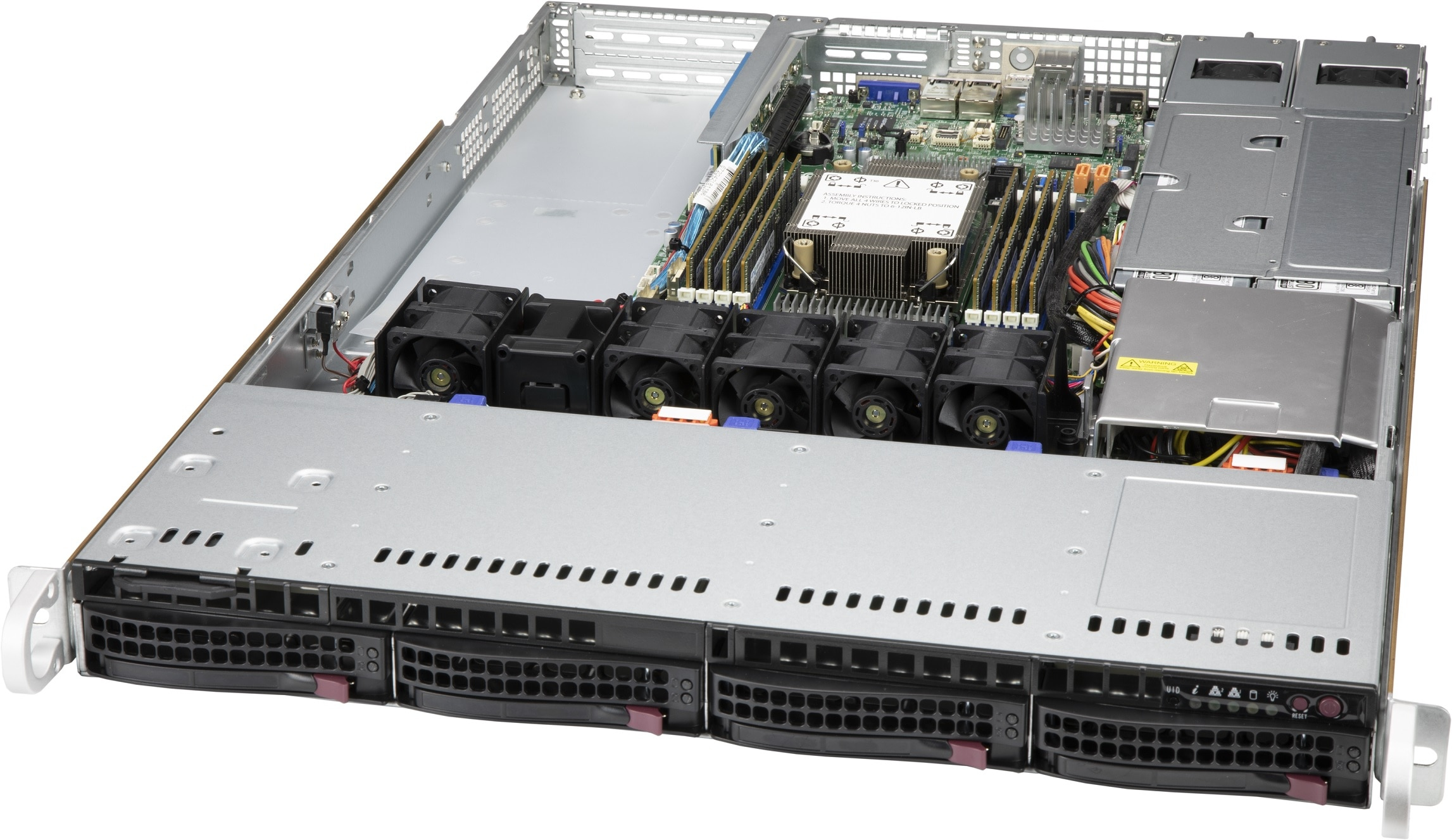 Supermicro SC815 TQC4-R504WB3 - Rack-Montage 1U, Ansicht 2