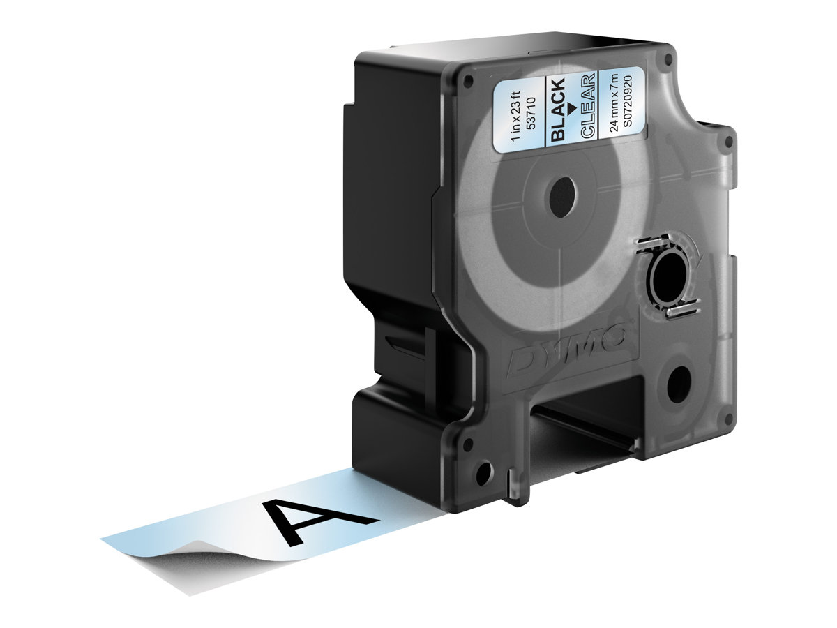 Dymo D1 - Selbstklebend - Schwarz auf Transparent - Rolle (2,4 cm x 7 m), Ansicht 3