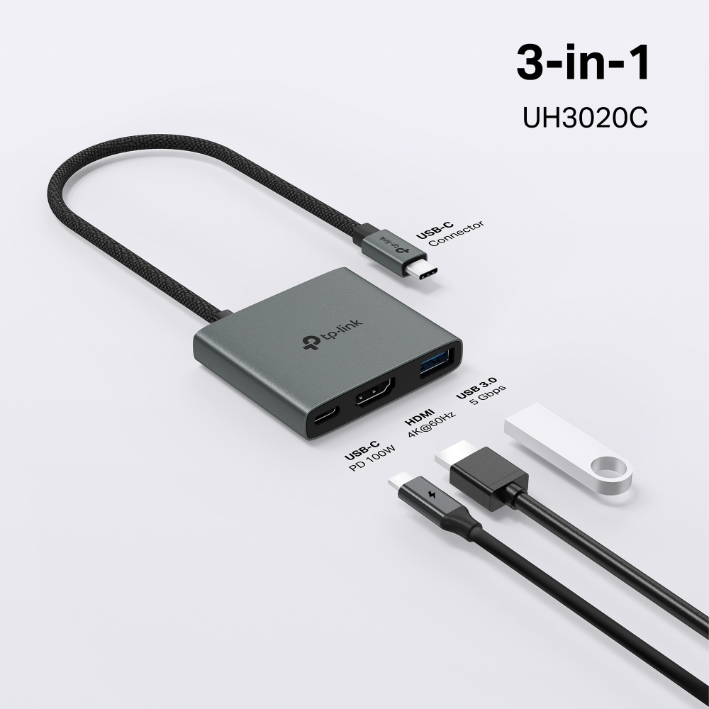 TP-LINK UH3020C V1 - Dockingstation - USB-C, Ansicht 2