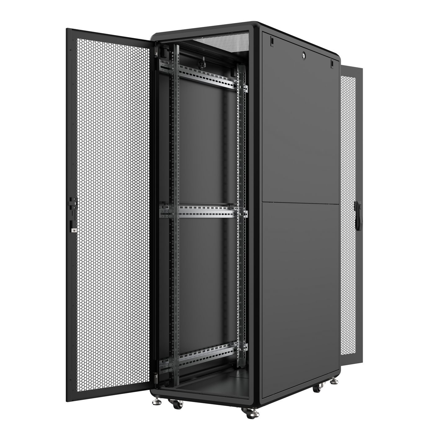 Lanview RSL36U61BL - 36U - 600 kg - 85,5 kg - Schwarz, Ansicht 3