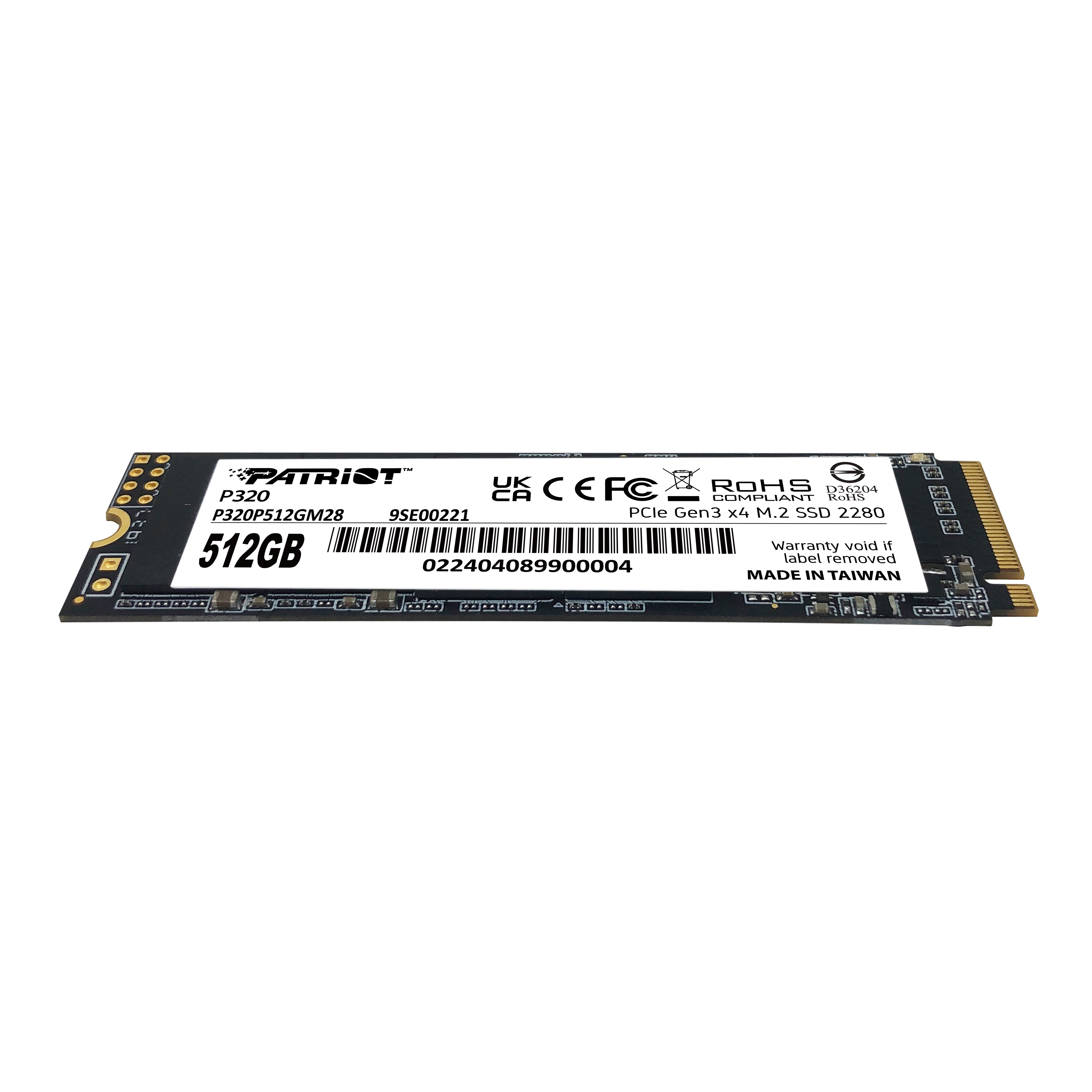 PATRIOT SSD P320 M.2 Pci Express 3.0 x4 NVMe, Ansicht 2