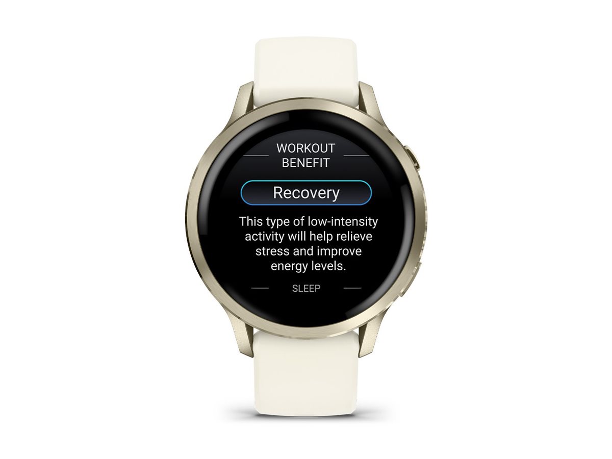 Garmin Venu 4 - 41 mm - lunar gold - intelligente Uhr mit Band - Silikon - Handgelenk: 110-175 mm - Anzeige: 1.2, Ansicht 3