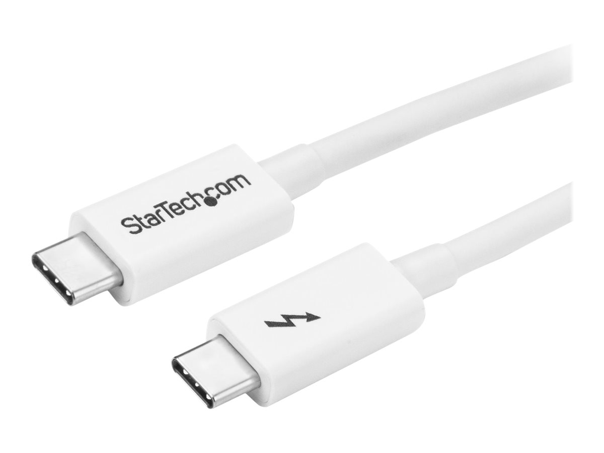 StarTech.com 3.3ft (1m) Thunderbolt 3 Cable, 20Gbps, 100W PD, 4K Video, Thunderbolt-Certified, Compatible w/ TB4/USB 3.2/DisplayPort - Thunderbolt-Kabel - 24 pin USB-C (M)