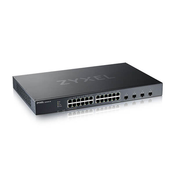 ZyXEL XGS1935-28 28 Port Smart Managed Switch24x Gigabit Copper and 4x 10G SFP+ hybrid, Ansicht 3