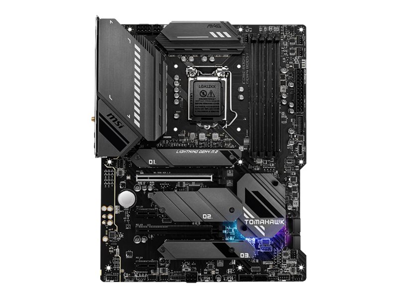 MSI MAG Z590 TOMAHAWK WIFI - Motherboard - ATX - LGA1200-Sockel - Z590 Chipsatz - USB-C Gen2 USB 3.2 Gen 1 USB 3.2 Gen 2 USB-C Gen 2x2 - 2.5 Gigabit LAN Wi-Fi 6 Bluetooth - Onboard-Grafik (CPU erforderlich)