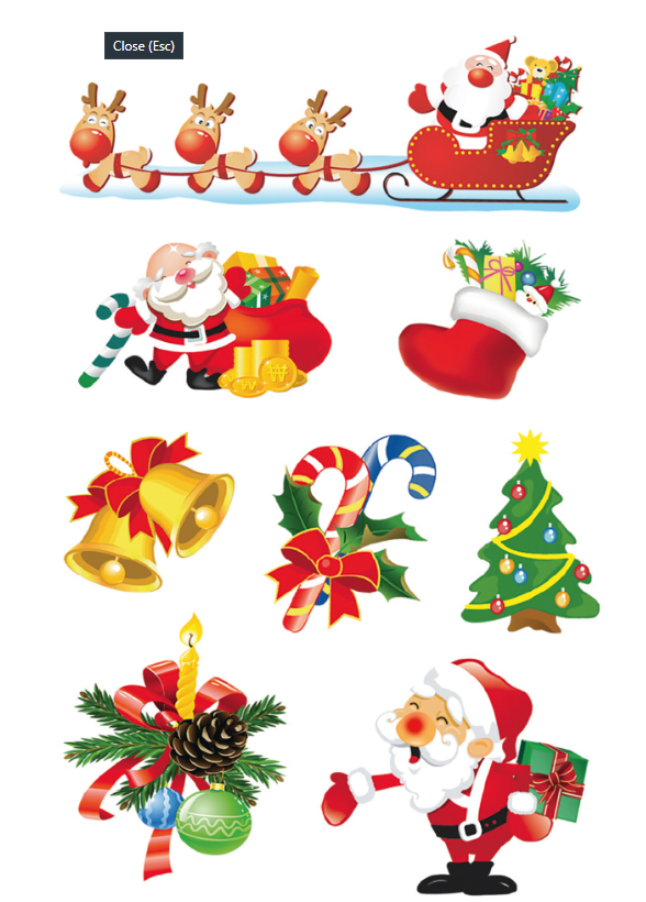 HERMA Sticker Weihnachten Santa Claus - Papier - Mehrfarbig - Dauerhaft - Christmas - 24 Stück(e) - 3 Blätter, Ansicht 2
