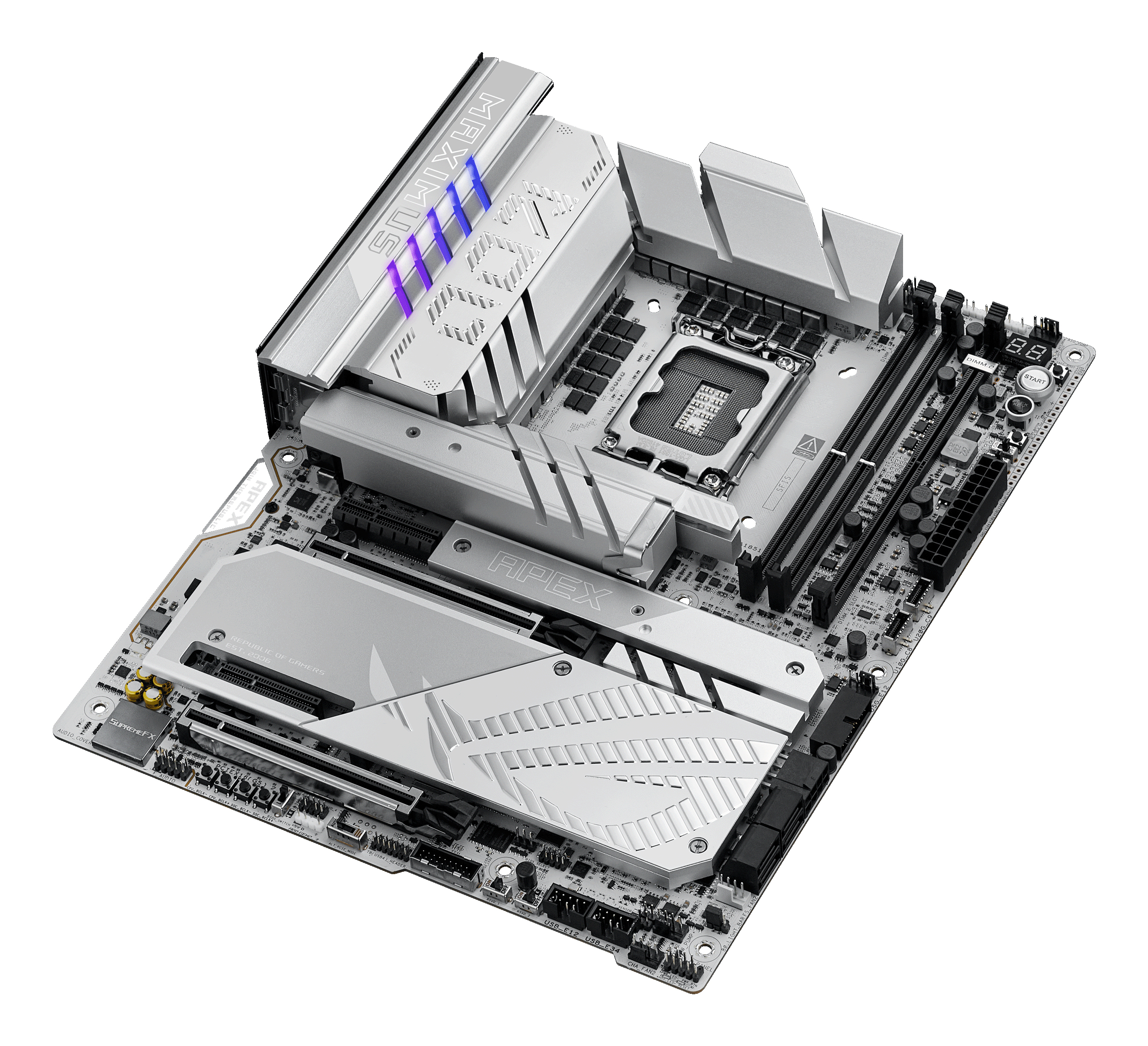 ASUS ROG MAXIMUS Z890 APEX - Motherboard - ATX - LGA1851-Sockel - Z890 Chipsatz - USB4, USB-C 3.2 Gen 2x2, Ansicht 4
