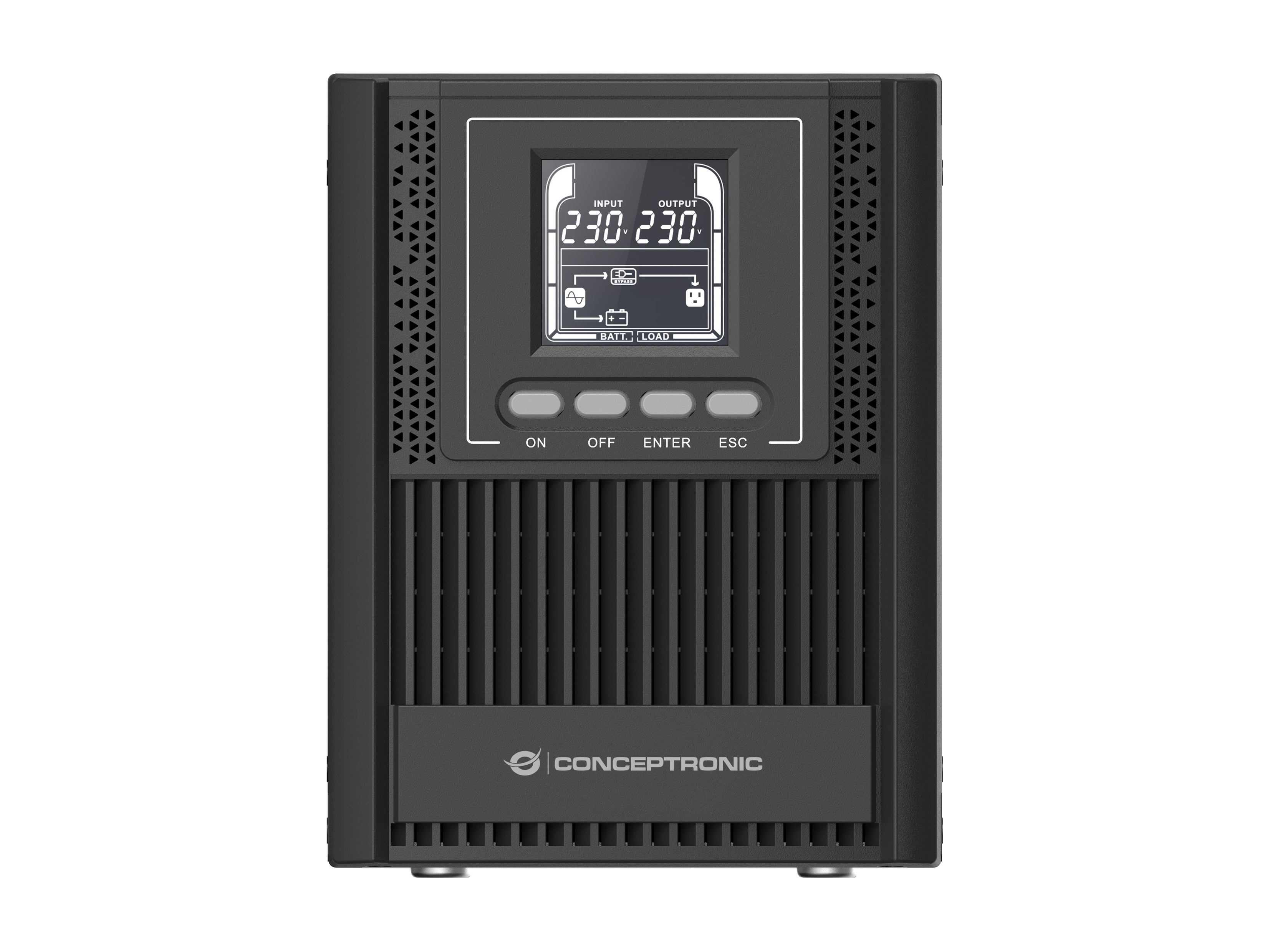 Conceptronic ZEUS USV Online UPS IEC EPO Port - (Offline-) USV - Energiespar-Modus - 1000VA 900W, Ansicht 2