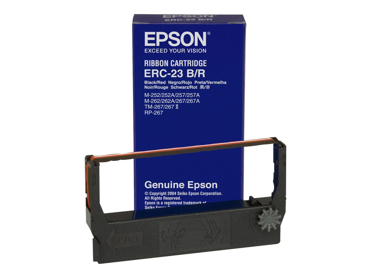 Epson ERC 23, Farbband, schwarz, rot