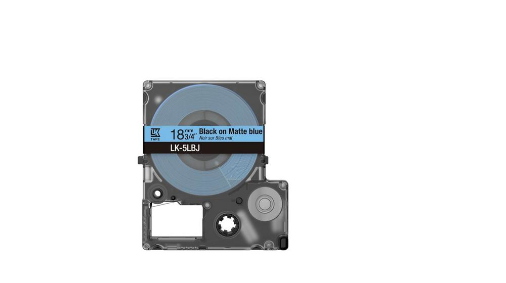Epson LabelWorks LK-5LBJ - Schwarz auf Mattblau - Rolle (1,8 cm x 8 m), Ansicht 4
