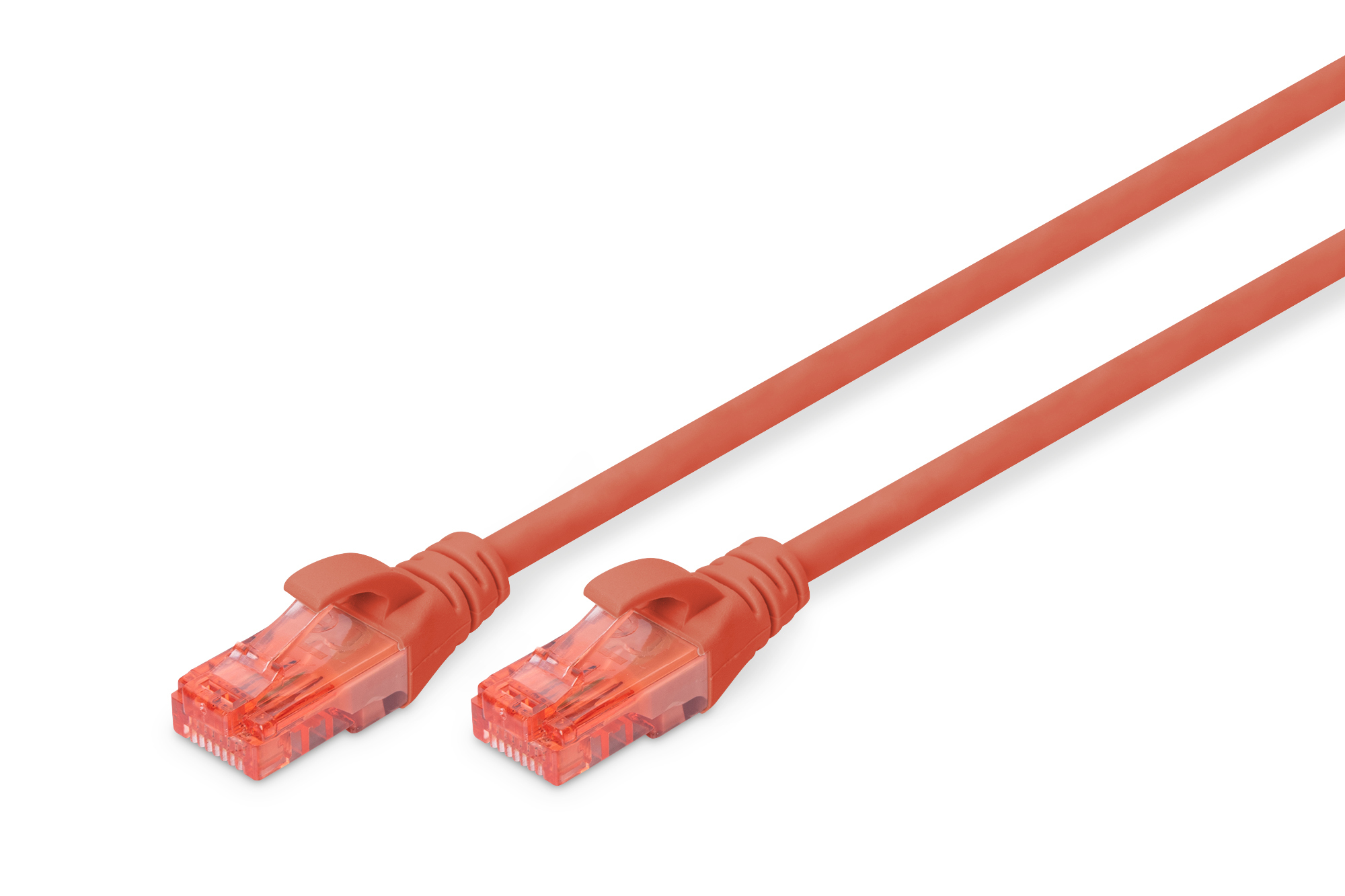 DIGITUS CAT 6 U/UTP Patchkabel - LSZH, 1 m, Cat6, U/UTP (UTP), RJ-45, RJ-45, Rot