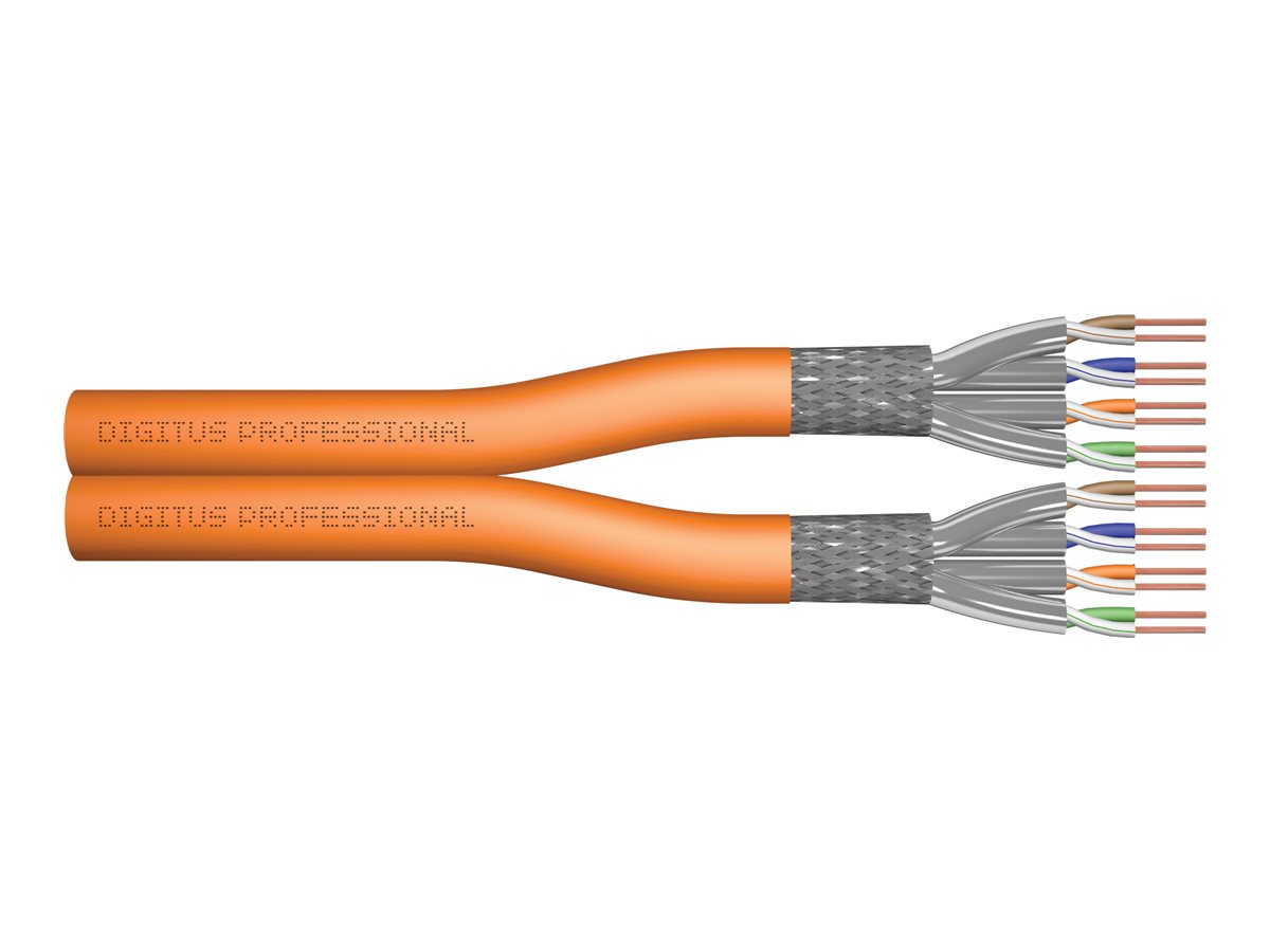 DIGITUS CAT 7 S/FTP Datenkabel - Verlegekabel, 100 m, Duplex, Cca