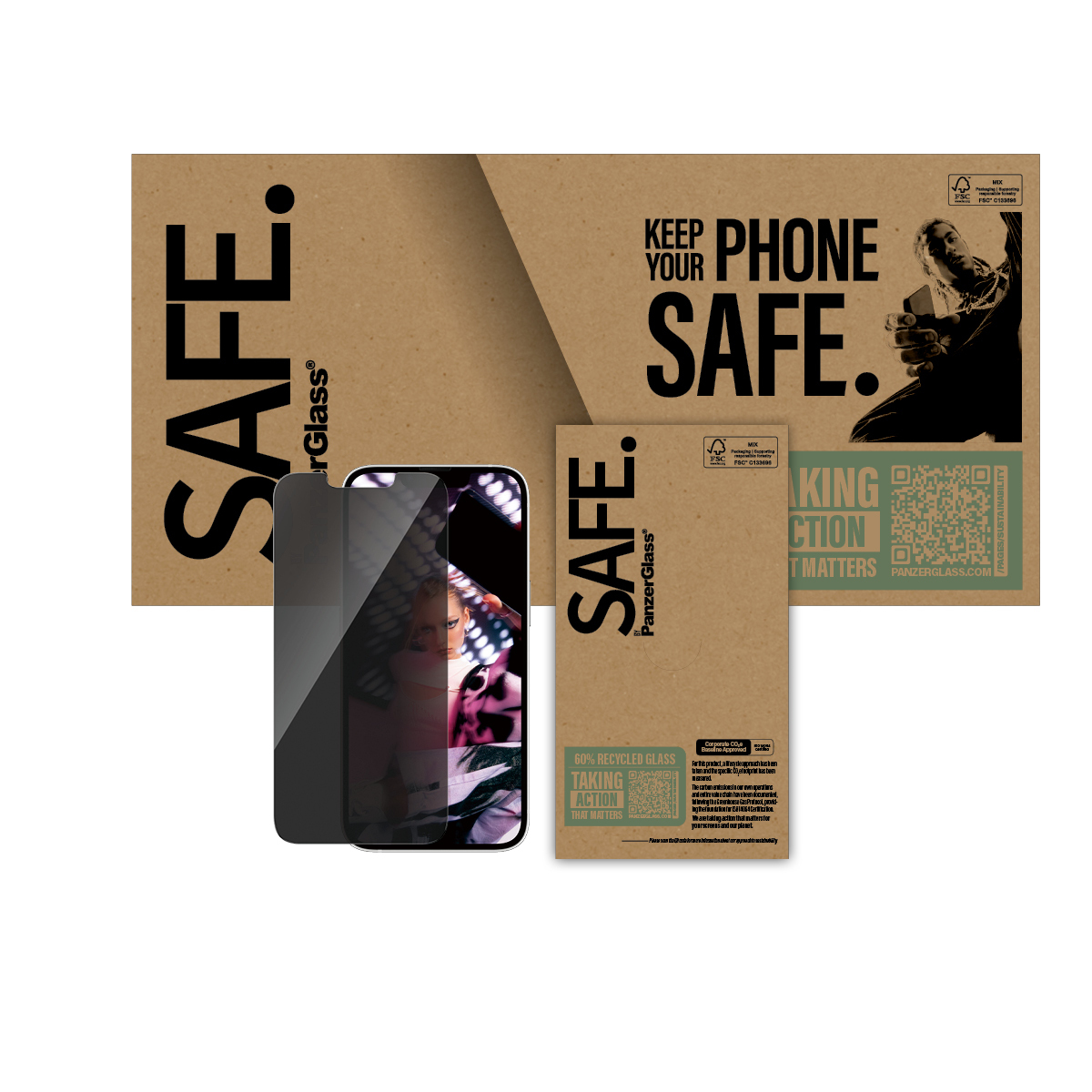 PanzerGlass SAFE. by PanzerGlass - Bildschirmschutz für Handy, Ansicht 3