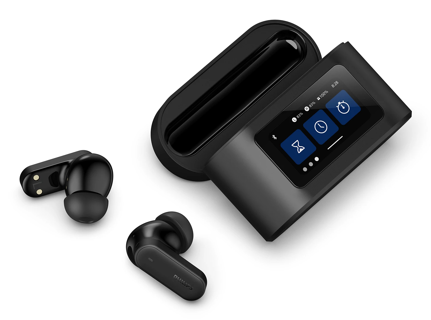 Philips True Wireless In-Ear-Kopfhörer TAT6000BK/00 Schwarz - Kopfhörer - Stereo, Ansicht 3