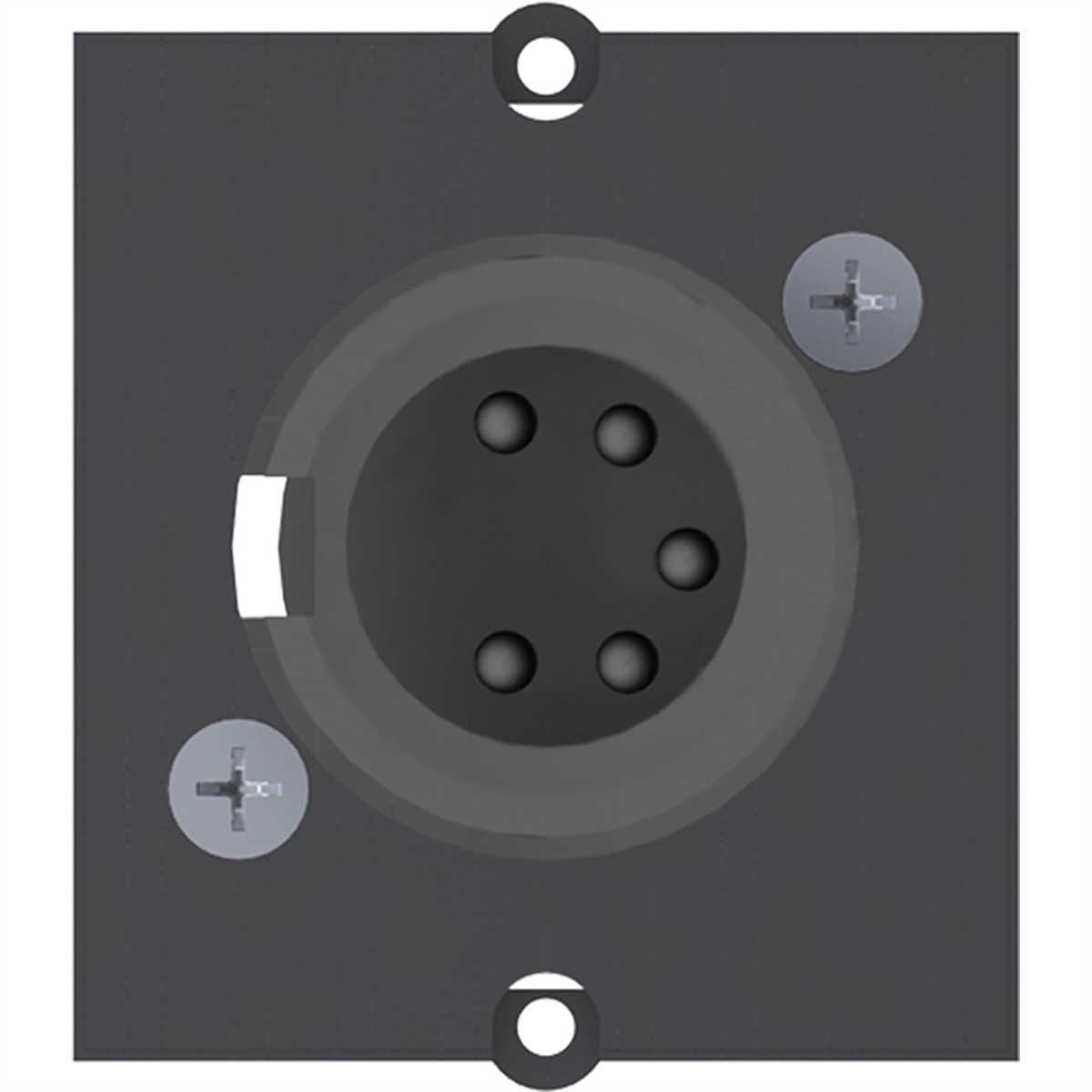 Bachmann Custom Module 1 x XLR socket - Modulares Faceplate-Snap-In - XLR (5-polig), Ansicht 2
