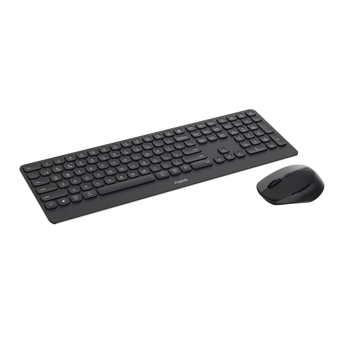 Rapoo Dunkelgrau Kabelloses Set - Tastatur - TL: Deutsch, QWERTZ, Ansicht 2