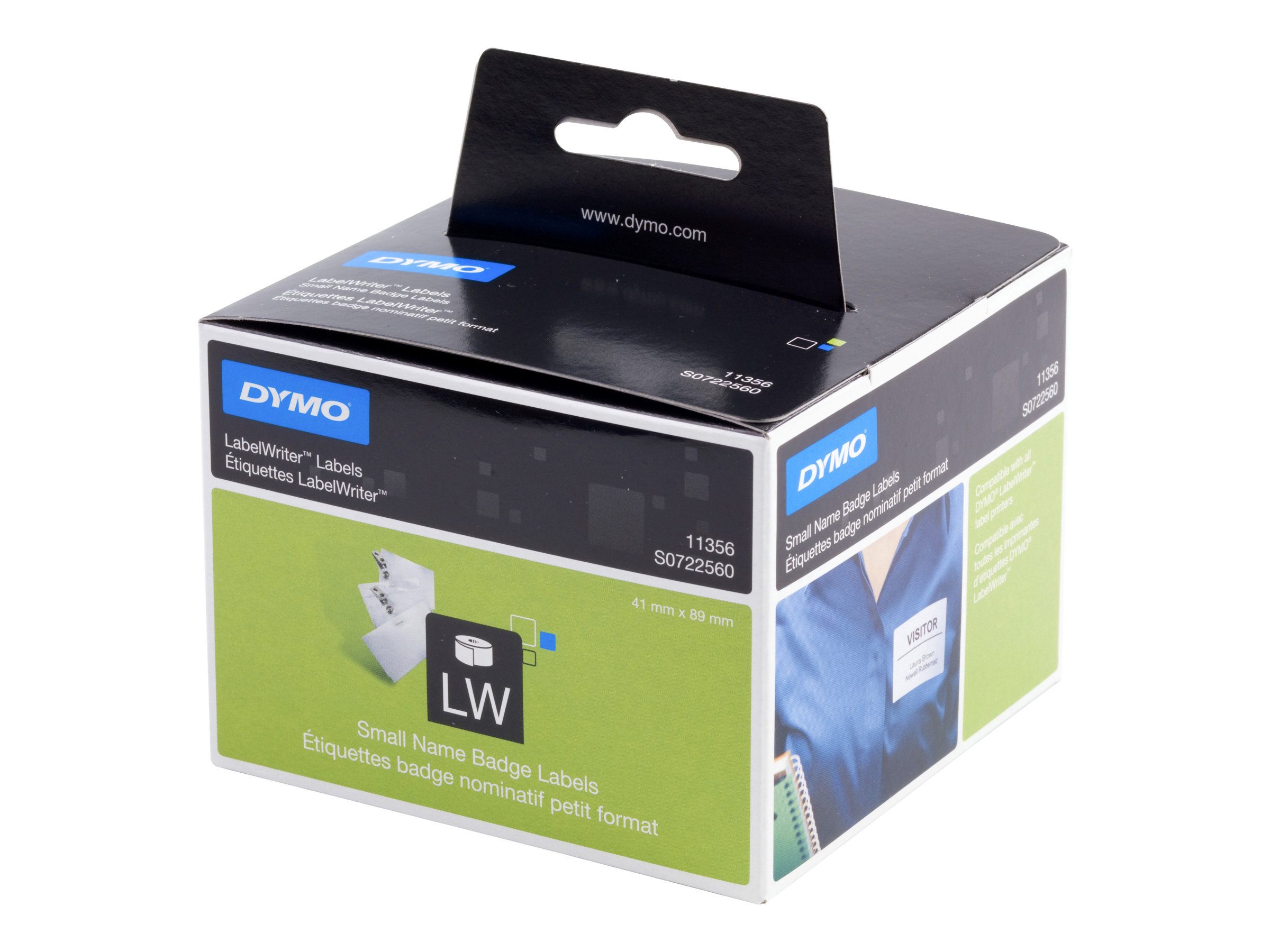 Dymo LabelWriter - Weiß - 89 x 41 mm 300 Etikett(en) (1 Rolle(n), Ansicht 3