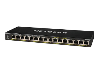 Netgear GS316P - Switch - unmanaged - 16 x 101001000 (PoE+)
