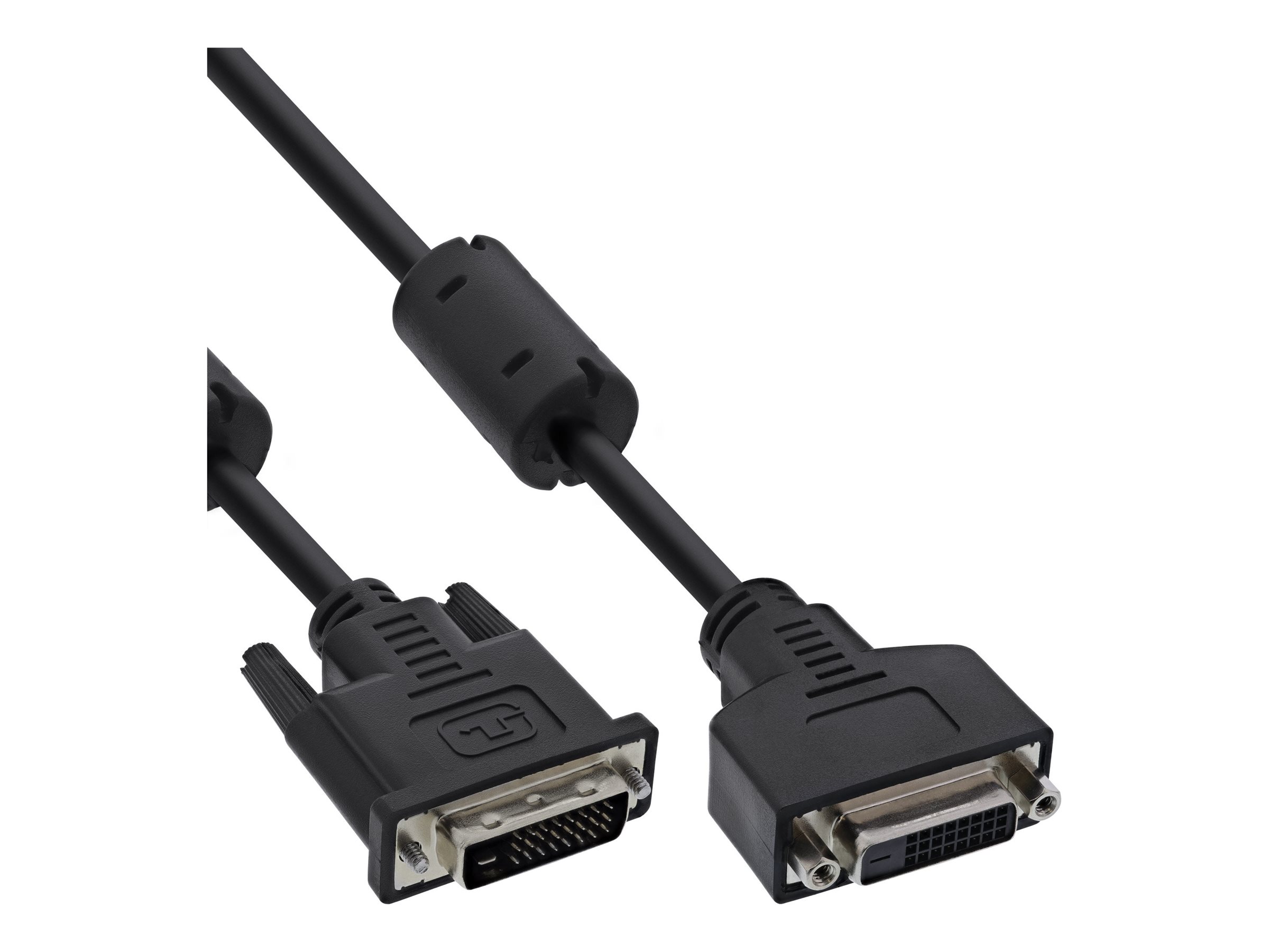 InLine DVI-D Verlängerung - Dual Link 24+1 ST auf 24+1 BU - 2 Ferrite - 3m