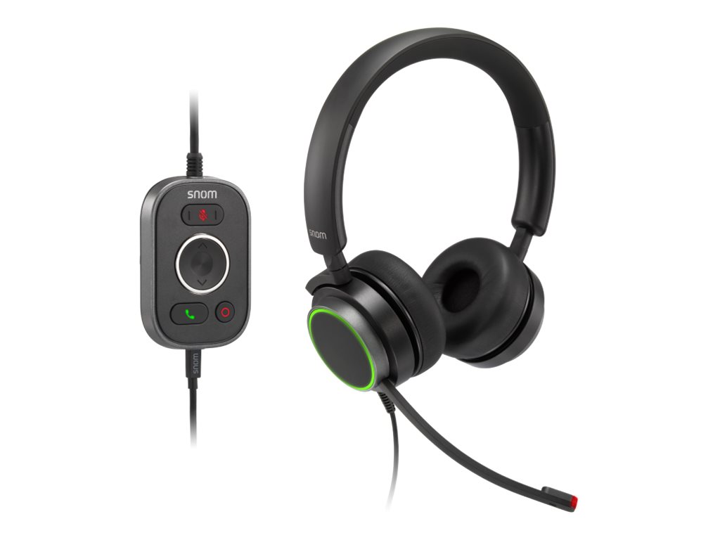 SNOM A330D Headset wired duo (4598)