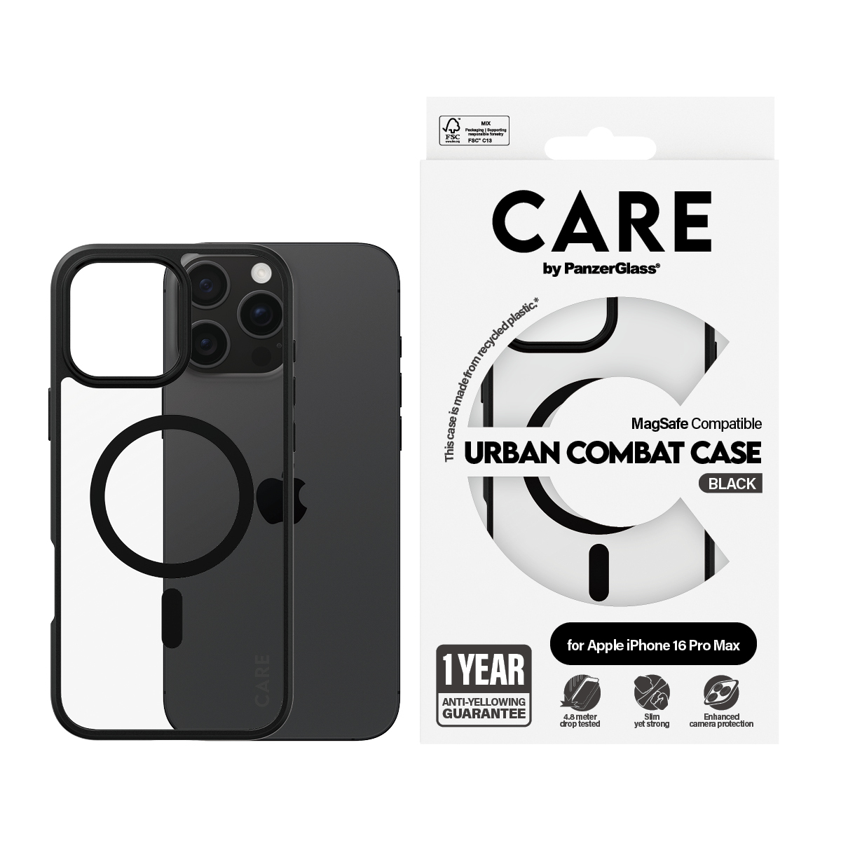 PanzerGlass CARE by PanzerGlass Urban Combat - Hintere Abdeckung für Mobiltelefon, Ansicht 2