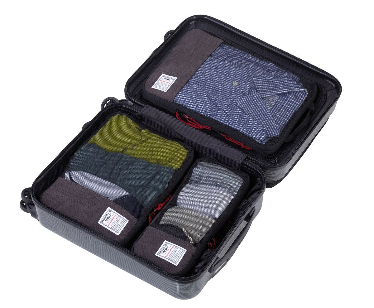 Troika Reise-Kompressionstaschen Set BUSINESS PACKING CUBES, Ansicht 2