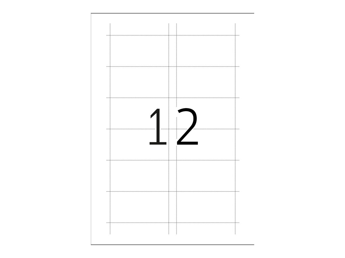 HERMA Special - Nicht klebend - perforiert - weiß - 75 x 40 mm 300 Karte(n) (25 Bogen x 12), Ansicht 3