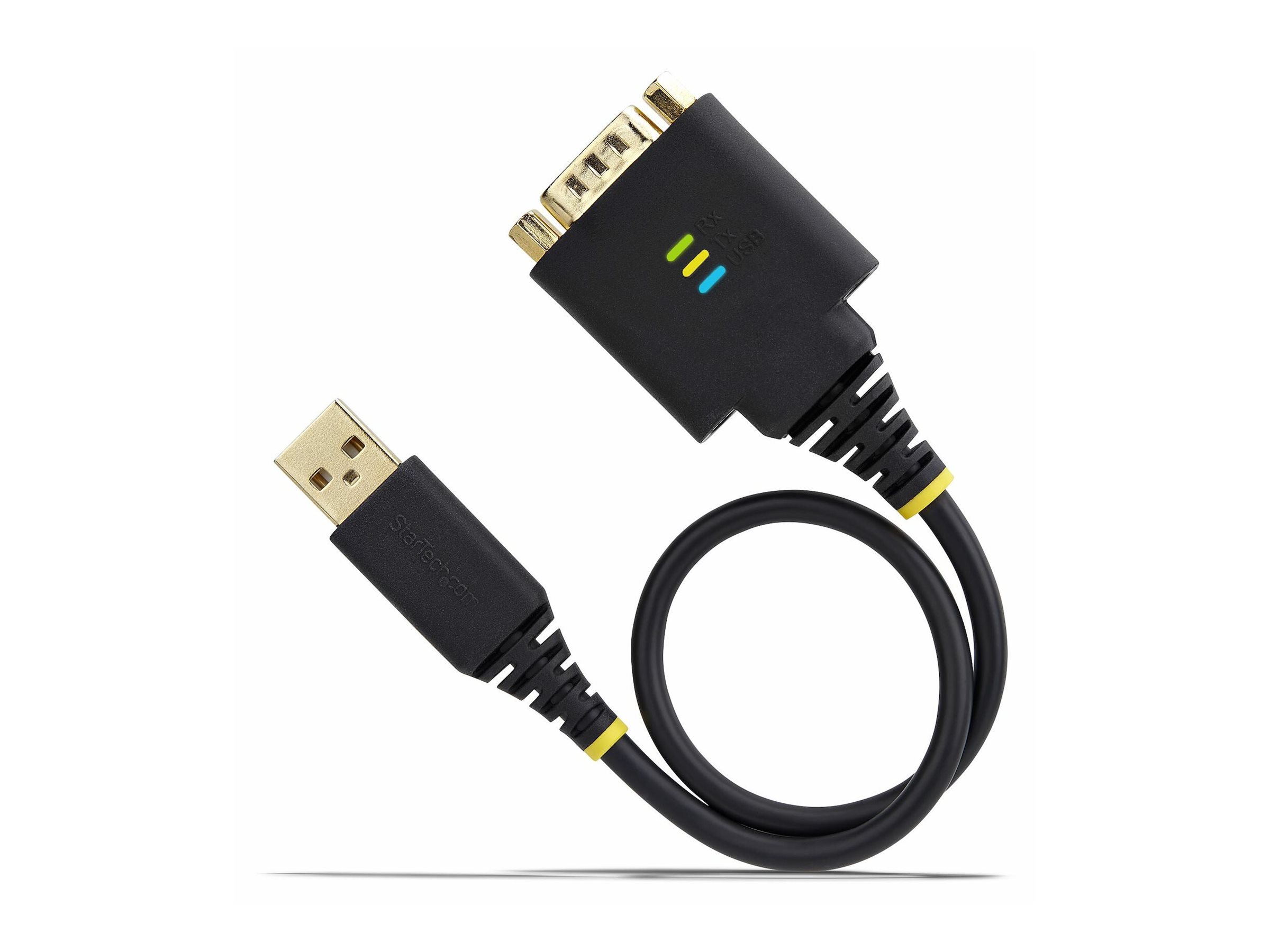 StarTech.com 1ft (30cm) USB to Serial Adapter Cable, COM Retention, RS232 - Kabel USB / seriell - USB (M), Ansicht 2