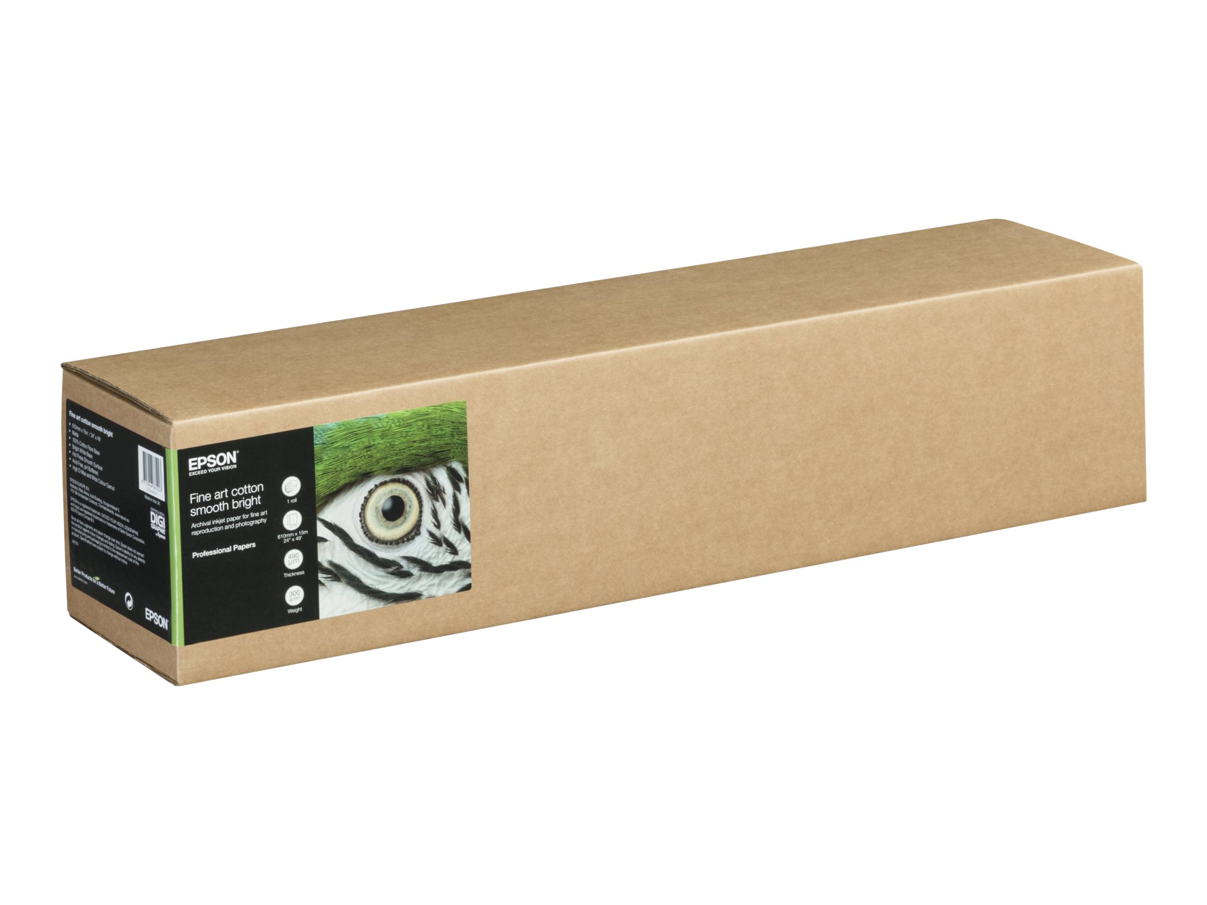 Epson Fine Art - Baumwolle - matt - 490 Mikron - Glatt-Hell - Rolle (61 cm x 15 m)