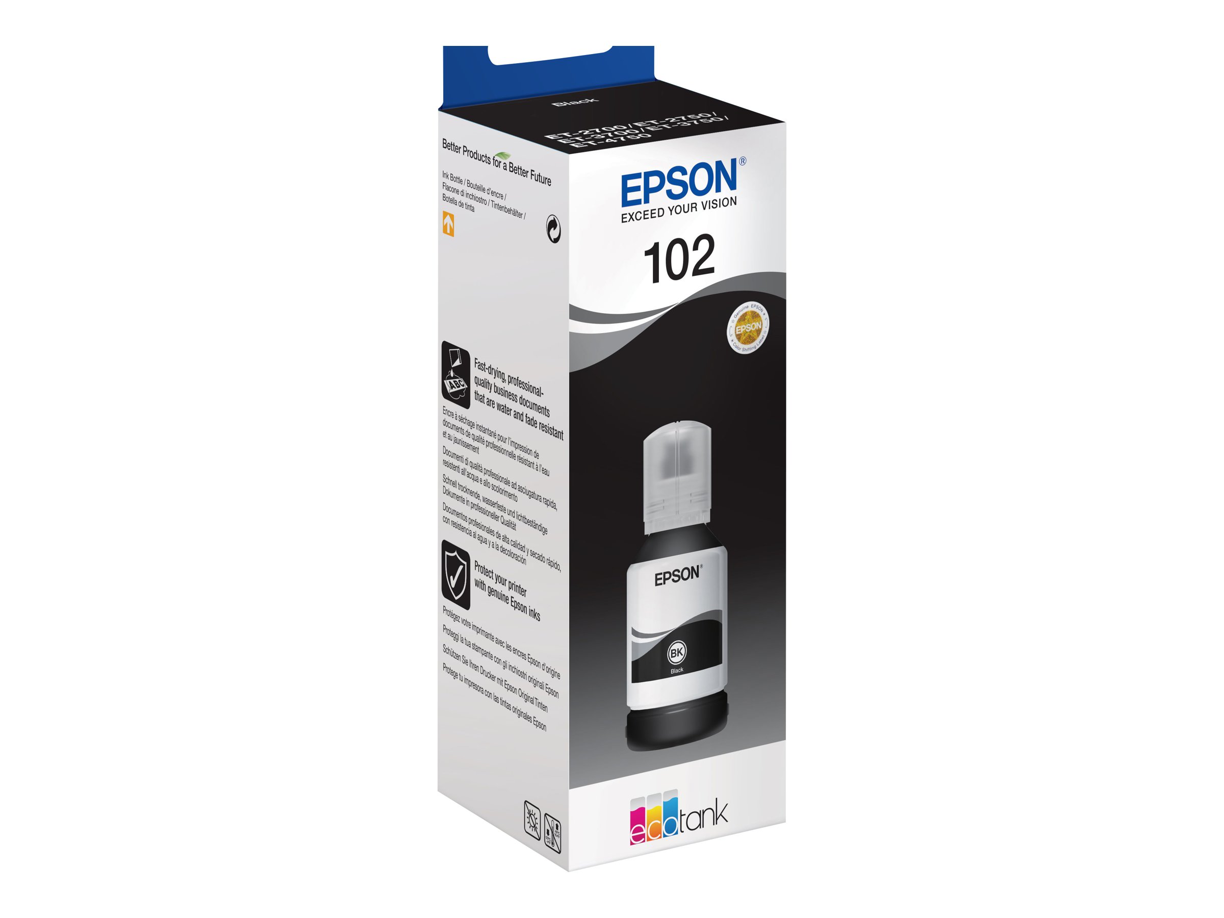 Epson 102 - 127 ml - Schwarz - original - Tintenbehälter
