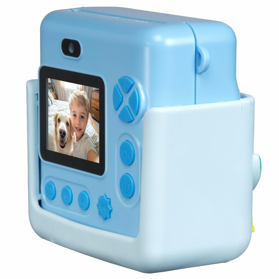 Inter Sales KPC-1363 Kinder Sofortbild-Kamera Dino blau - Digitalkamera - 5,08 cm, Ansicht 4