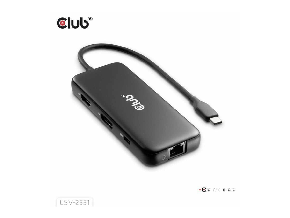 Club 3D 8-in-1 - Dockingstation - für Desktop, Laptop, Ansicht 4