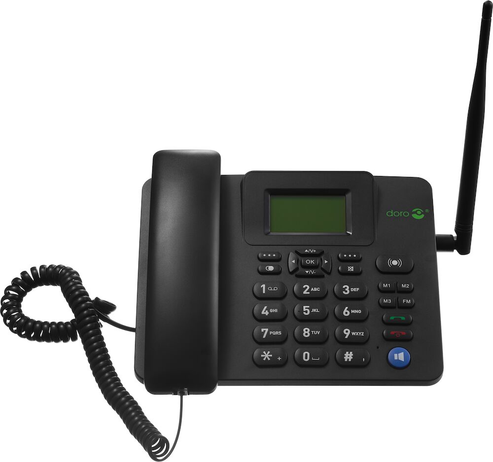 Doro 4100H - IP-Telefon - Schwarz - Kabelgebundenes Mobilteil - 0,08 GB - 500 Eintragungen - Tasten, Ansicht 2